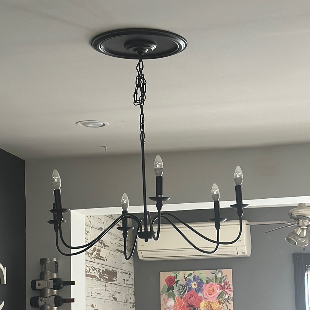 Classic Black Hanging Chandelier